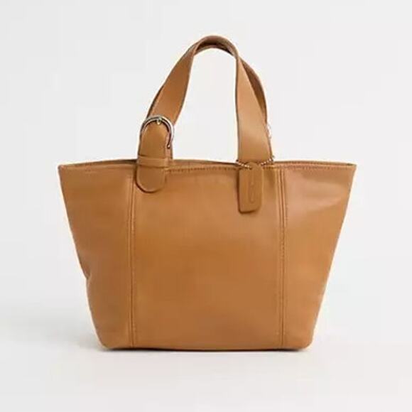 Vintage Coach Soho Waverly Bag #4133 Small Tote Bag Buckskin Leather Tan EUC - Picture 1 of 12